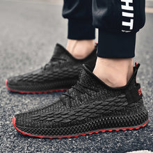 Load image into Gallery viewer, Men Sneakers Black Mesh Breathable Running Sport Shoes Male Lace Up Wear-resistant Men Low Athletic Sneakers zapatillas hombre