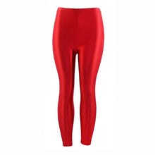 Load image into Gallery viewer, 2019 New 1PC Women Leggings Popular Panty Shiny Fluorescent Casual Spandex Trousers For Girl Large Size Solid Color Elastic