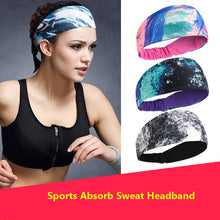 Load image into Gallery viewer, Running Sport Yoga Hair Elastic Band For Women Absorbing Sweat Headband Turban Women Soft Sweatband Outdoor Hair Accessoires