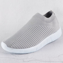 Load image into Gallery viewer, Women Sneakers Female Knitted Vulcanized Shoes Casual Slip On Ladies Flat Shoe Mesh Trainers Soft Walking Footwear Zapatos Mujer