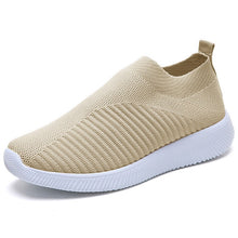 Load image into Gallery viewer, Women Sneakers Female Knitted Vulcanized Shoes Casual Slip On Ladies Flat Shoe Mesh Trainers Soft Walking Footwear Zapatos Mujer