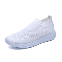 Load image into Gallery viewer, Women Sneakers Female Knitted Vulcanized Shoes Casual Slip On Ladies Flat Shoe Mesh Trainers Soft Walking Footwear Zapatos Mujer