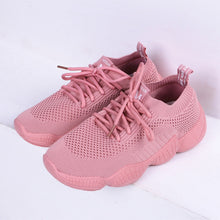Load image into Gallery viewer, Women&#39;s Sneakers Mesh Breathable Pink Woman Fitness shoes Lace-up Lightweight Black Women Running Shoes size 35-40 802s